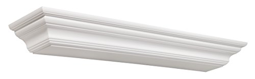 Pearl Mantels 618-60 Crestwood Mantel Shelf, 60-Inch, White #TOP4