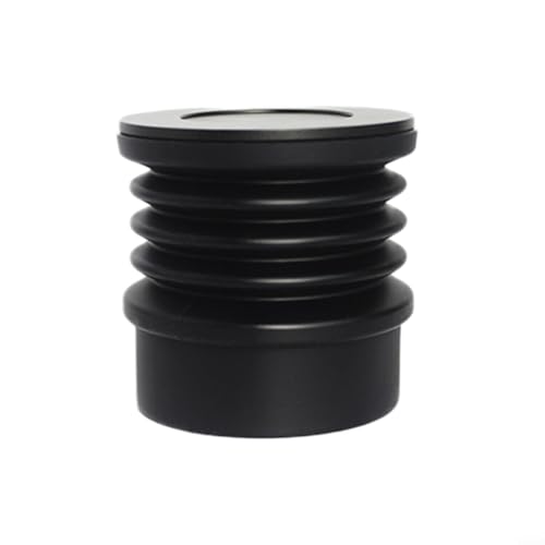 Single Dose Coffee Grinder Hopper Espresso Blowing Cleaning Tool Silicone Bean Funnel with Wooden Lid(Black)