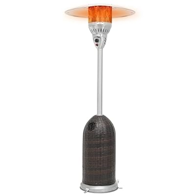 Magshion 7-Ft Freestanding Propane Patio Heater for Outdoor Use, 41,000 BTU, Brown