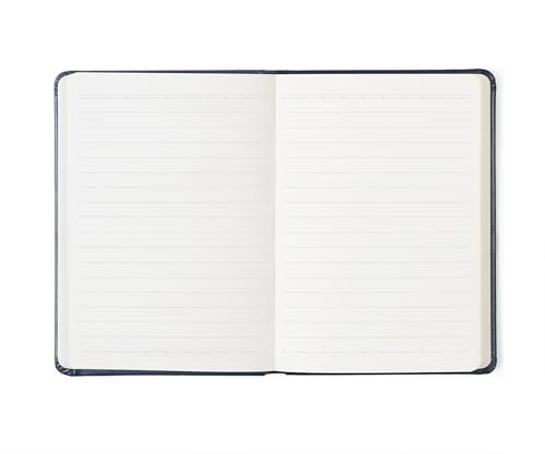 Image of A6 Lined Hardcover Notebook, 100 GSM Paper, Midnight Blue