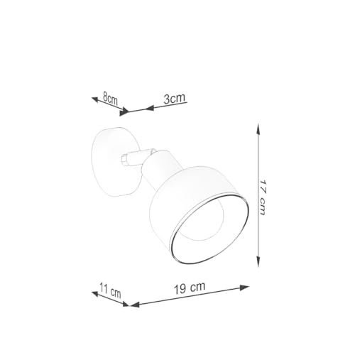 Apliques de Pared Modernos para Pasillo y Salón Elba E27 3