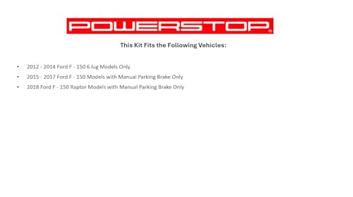 Image of PowerStop Front and Rear Brake & Caliper Kit for Ford F-150 2012-18 - Drilled & Slotted Disc Rotors + Z36 Brake Pads + Red-Powder Coated Calipers, KC6268-36
