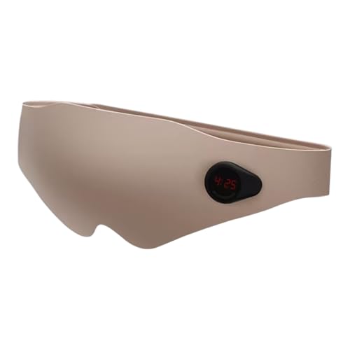 Masque de sommeil contre l'insomnie en mousse à mémoire 3D ergonomique couleur beige nude
