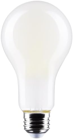 Miniatura 2 de Satco S12448 Bombilla LED de filamento A21 de alto lúmenes, repuesto de 150 W, blanco, 18.5 vatios