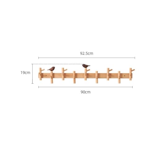 Patère murale pour libérer le sol | Porte-manteau mural bois - 3