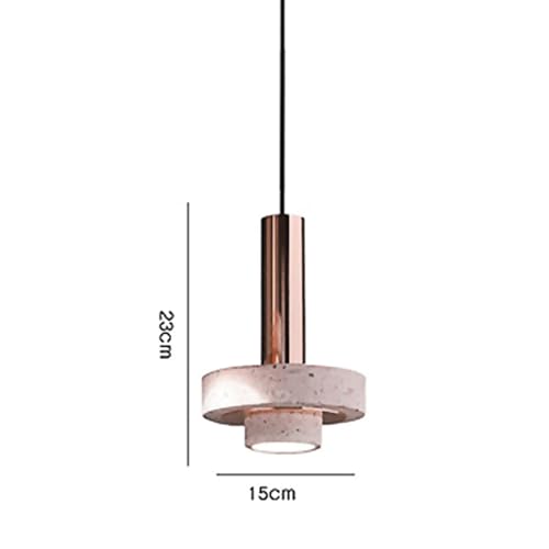 Lámpara de techo de terrazo rosa y metal para renovar la iluminación de dormitorios modernos 5