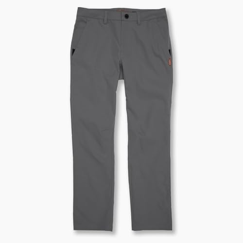 KETL Tomfoolery Travel Pants Straight Fit: Stretchy, Packable, Casual Chino Style W/Zipper Pockets - Men's