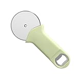 MOTHNUR Robuster Pizzaschneider aus Edelstahl mit Scharfem Teigrad und Dual use Funktion für Pizza und Flaschenöffner Komfortabler Griff Spülmaschinengeeignet Vielseitig Küche Einsetzbar