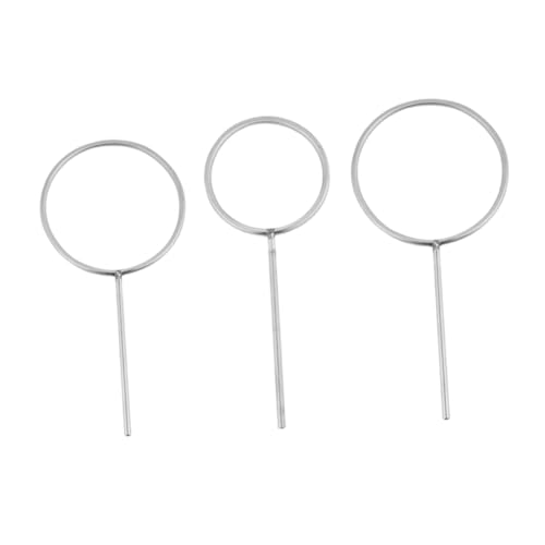 SOLUSTRE Laboratory Support Rings 3pcs Small Ring Holders Stainless Steel Retort Ring Set for Lab Equipment