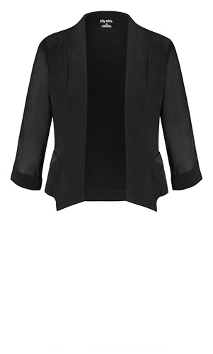 City Chic Women's Jacket-Cropped Blazer4