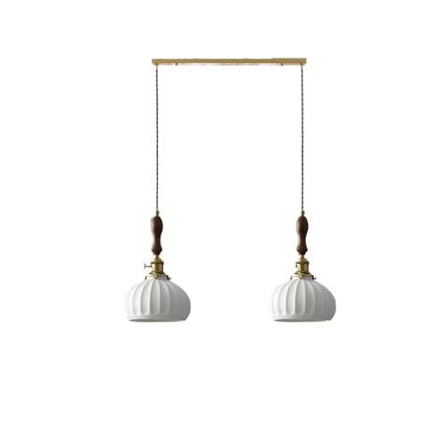 Lustre moderne LED pour remplacer un éclairage agressif par une lumière douce en bois