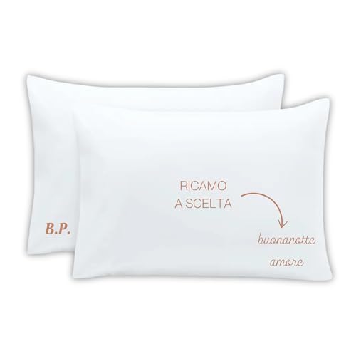MAYRA Coppia di Federe Personalizzate | Copri Cuscino in 100%