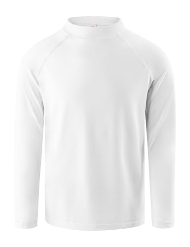 Image of Boys Rash Guard Swim Shirt Long Sleeve Rashguard UPF+ 50 SPF Sun Water Surfing Shirts for Toddler Kids Youth Teen 2T-16Y