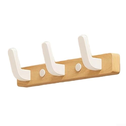 Eawfgtuw Gancho de pared de madera de nogal