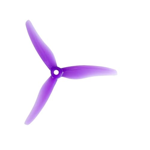 Hélice PC 51433-3 5 pouces violette à 3 lames pour drone FPV Tinywhoop