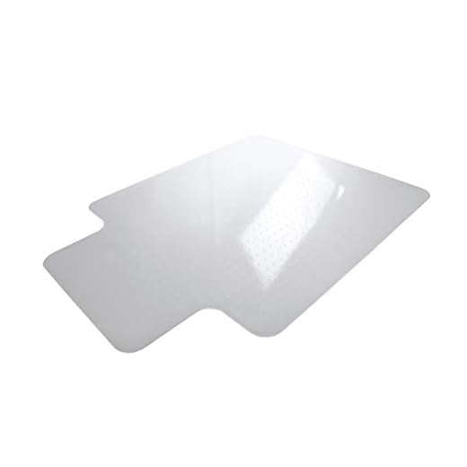 AmazonBasics Polycarbonate Office Carpet Chair Mat, for Low and Medium Pile Carpets, With Lip, 47" x 59"