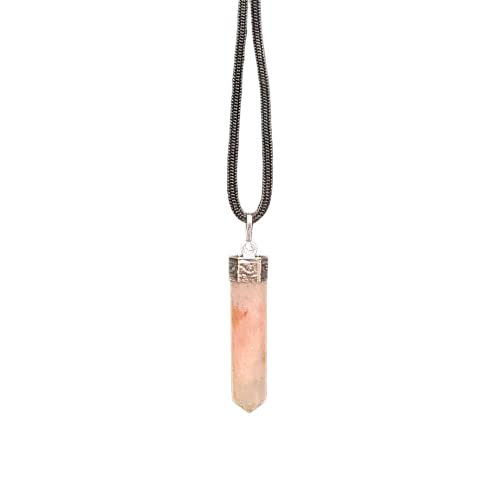VIE Naturals Pencil Pendant, Sunstone, 25-30mm