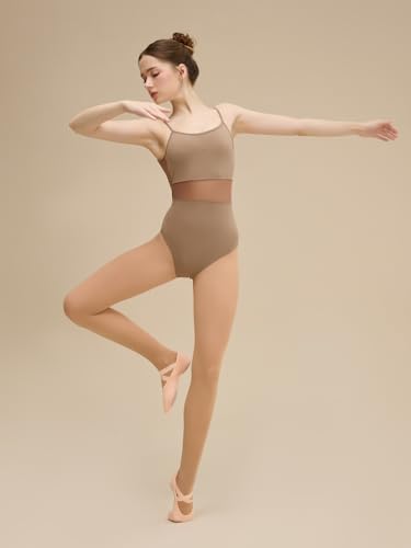 Image of MANZI 3 Pairs Convertible Dance Tights for Women Transition Ballet Stockings