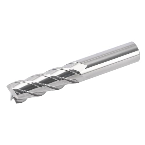 Image of MYS Cermet End Mill Set -4Flute- 16mm Shank 100 for Milling Machine, CNC Router Bits Carbide Speed Square Nose for Hardened Steel,Torno para Metal -HRC68- Uncoated
