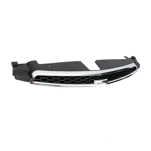Ylt Auto Front Cover Bumper Upper Grille Guard Replacement Kit Black With Chrome Trim Front Honeycomb Air Intake For 2011-2014 Chevrolet Cruze #TOP2