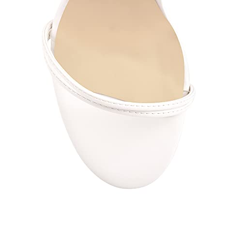 Image of LISHAN Women's Platform Heeled Sandals Slingback Block High Heels