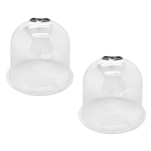 FONDOTIN 2個 育苗保温罩 プラスチック製通気孔付き温室カバー 植物防寒対策 日よけ 雨よけ 冷却機能付き ガーデン ベランダ用