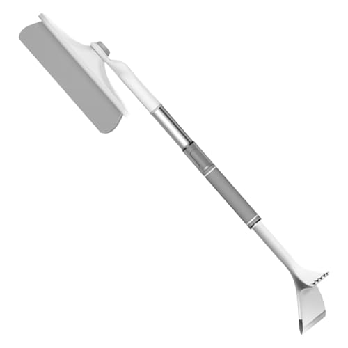 Grattoir à glace pour véhicules en aluminium robuste avec manche antidérapant