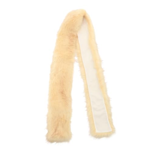 ERINGOGO Women's Scarf Shawl Faux Fur Collar Warm Winter Shawl Oversized Tassel Fashion Accessory