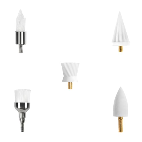 Accesorios para pulir dientes, 5 cabezales de repuesto multiusos para pulir dientes Wbbrbbr para limpieza y blanqueamiento dental