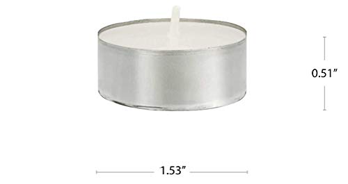 Image of AmazonBasics Unscented Tealight Candles, 400-Pack