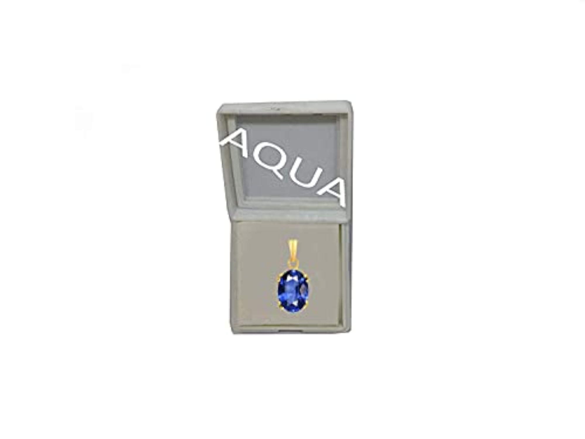 Blue Sapphire Certified Astrological Gemstone Pen, 22K Gold Plated