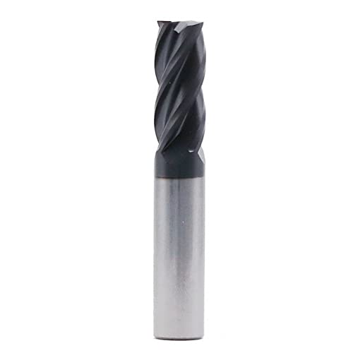 LF&LQEW 1pcs 4 Flûte Hrc45 Outils de Moulage de 4 mm de 3mm 2mm Tungstène Carbure de tungstène Moulins d'extrémité de Boutons d'extrémité (Taille : 4F 2.5X4DX50L) Cover