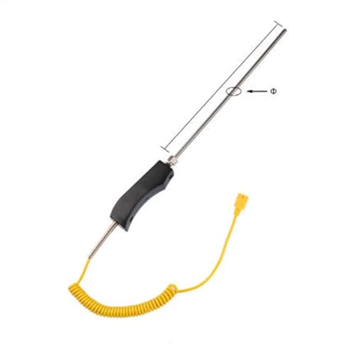 Termopar tipo K flexible de 6x300mm con sonda blindada para control de temperatura en hornos 5