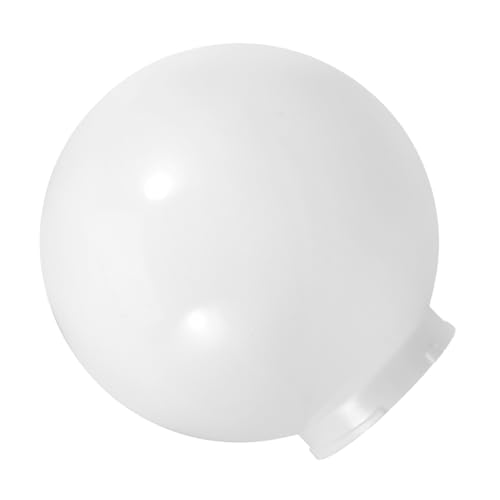 Mobestech Pantalla De Lámpara Esfera Blanca Lechosa De Acrílico, Cubierta Ligera y Fácil De Instalar, Diámetro 20 Cm, Para Uso En Lámparas De Exterior y Terrazas