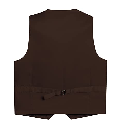 Gioberti Boy's Tweed Plaid Formal Suit Vest2