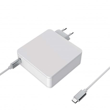 SIMPLETEK - Alimentatore 90W USB-C Per Notebook PC | Bianco Connettore Type-C 5V 9V 12V 15V 20V