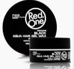 Red One Aqua Hair Gel Wax, Negro, Peinado Profesional, 150 ml