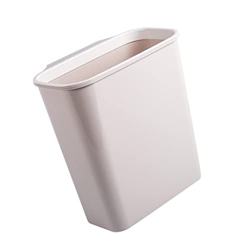 Contenedor de basura rectangular para cocina beige