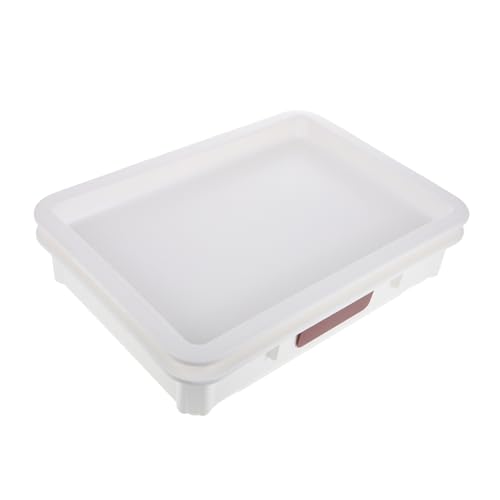 HOLIDYOYO Refrigerator Dough Storage Container Pizza Dough Proofing Box Lid Airtight Pizza Slice Storage Stackable Lids Easy Handling