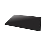 Deflecto EconoMat Chair Mat, for Carpet, Straight Edge, Black, 46” x 60”
