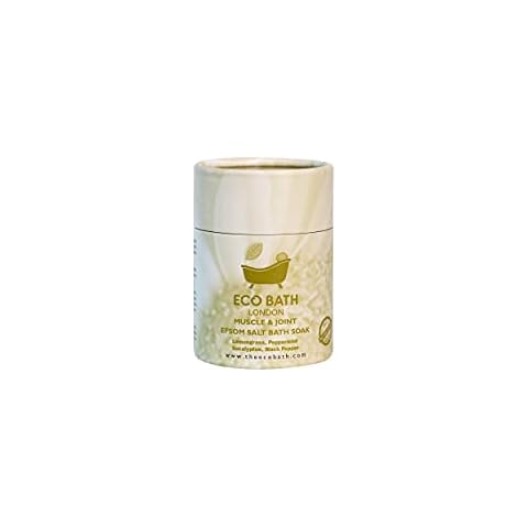 Eco Bath London Muscle and Joint Epsom Salt Bath Soak 250g Tube, Muscle Bath Salt Made with Neroli, Geranium and Chamomile Essential Oils, Magnesium Bath Salts Muscle Soak, Best to Use After Workout Cover