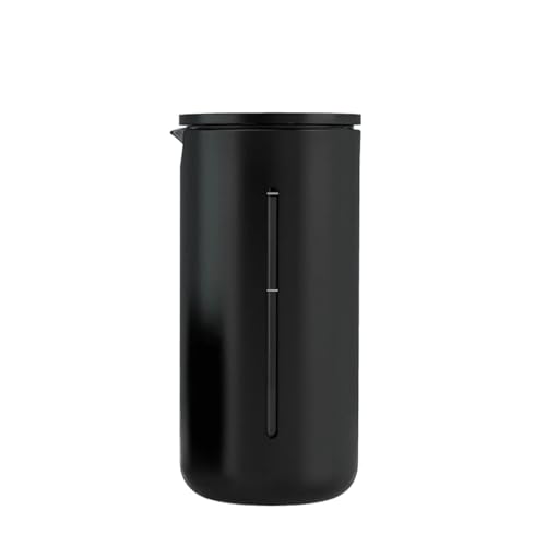 Genérico Compatible con cafetera de prensa francesa TIMEMORE, tetera de 450 ml y 15 oz, vidrio resistente al calor con malla de acero inoxidable de alta densidad(BLACK)