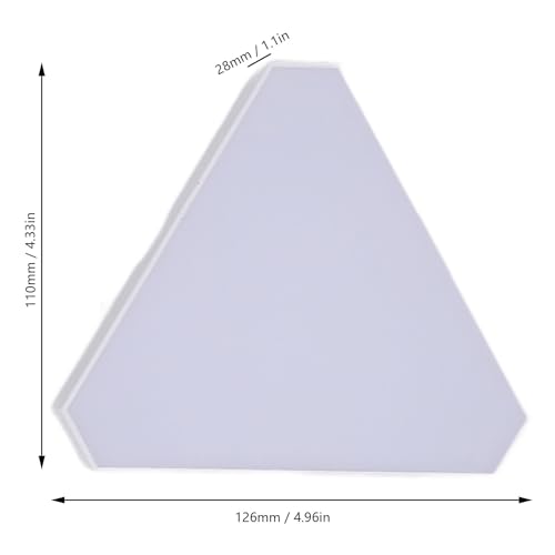 Applique murale LED triangulaire RVB lot de 6 télécommande Fafeicy - 2