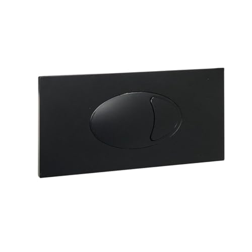 Image of Noir Black Flush Plate | Matt Black | Cistern Button | Toilet Button | Dual Flush Plate | for Use with Cable Operated Cisterns |