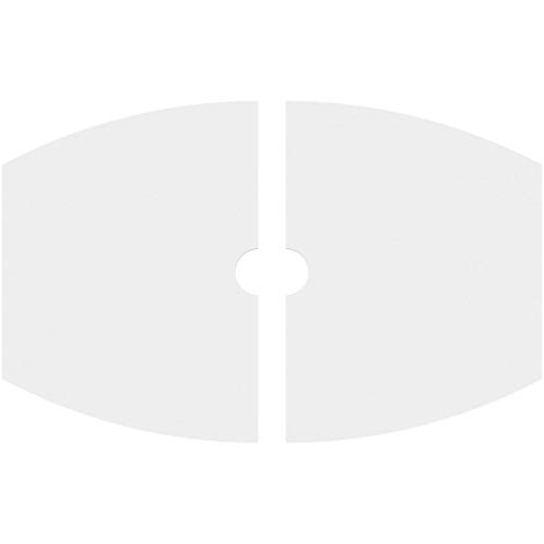 Image of Ekena Millwork CMP22X14KY2-02000 Kailey Architectural Grade PVC Contemporary, Two Piece Urethane Ceiling Medallions 22 inchW x 14 5 /8 inchH x 2 inchID x 11 3 /4 inchC x 1 inchP