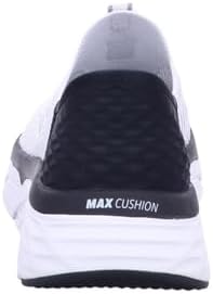 Skechers Women's Hands Free Slip-Ins Max Cushioning Elite-Smooth Transition Sneaker, White/Black, 9 | Image 3
