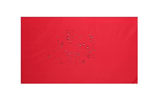 Image of The Furnishing Tree Mattress Protector /Waterproof Bedsheet Size WxL 60x78 Inches Queen Size Polyester Red