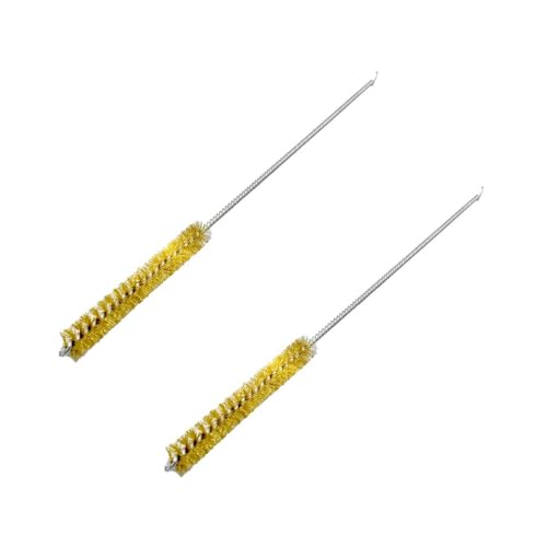 GULUANT 2 Pack Replacement 1/2 Inch x 16 Inch Brass Tube Brush for Superior Pads and Abrasives S1601