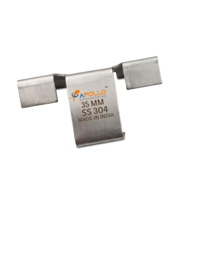 Image of Apollo SS304 Solar Panel Drain Clip | Stainless Steel Auto Water Drain Clip for Solar Panel Frame | Check Frame Thickness Before Order | Prevent Water Stagnation, Dark Spots & Fire Risk (35mm)