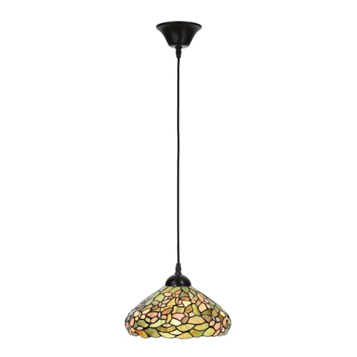 Lampe suspendue Tiffany Settle Down Art Deco Trade lustre en verre